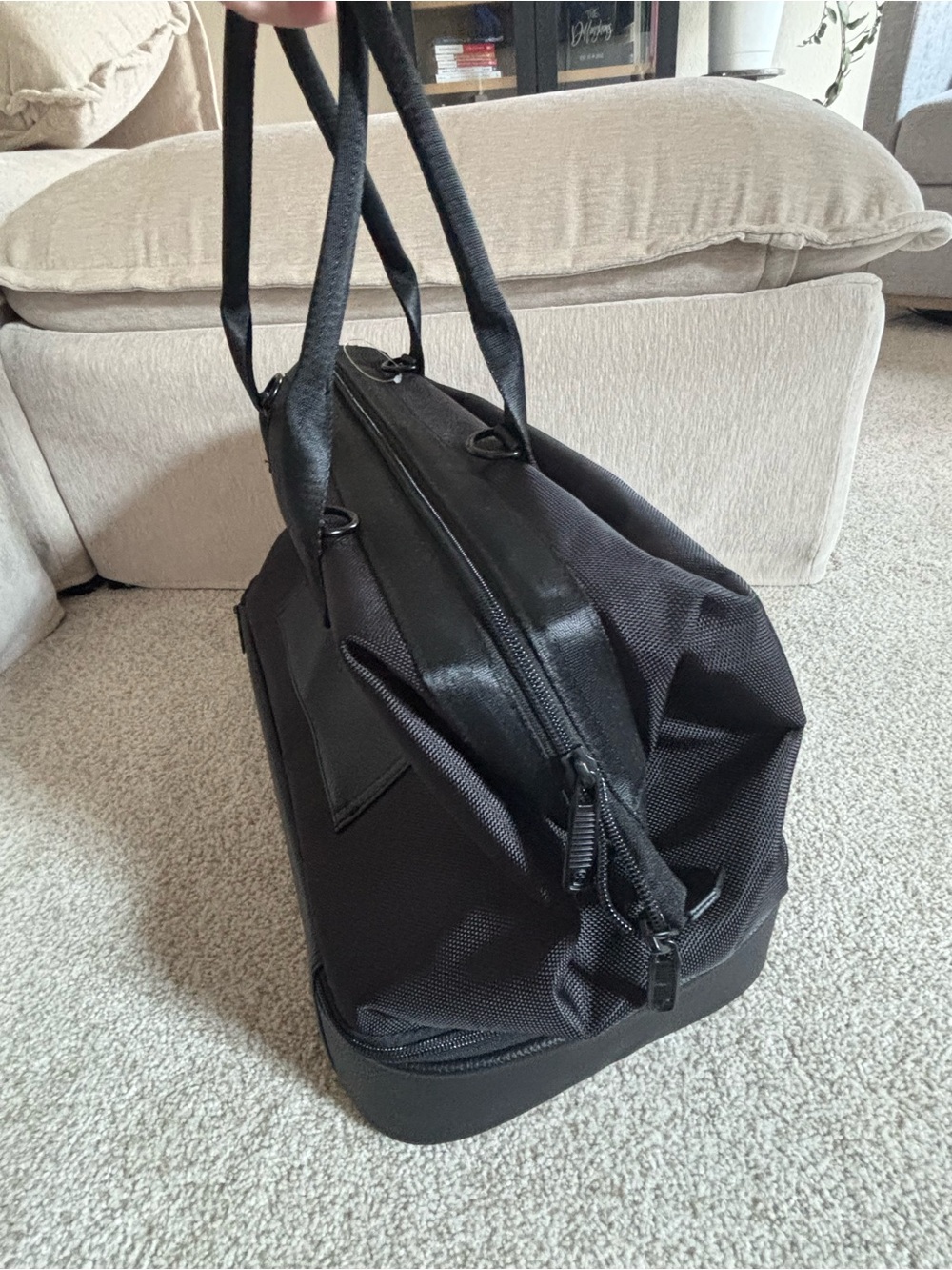 SwissGear Black Travel Duffel with Lower Compartment - Picture 5 of 5